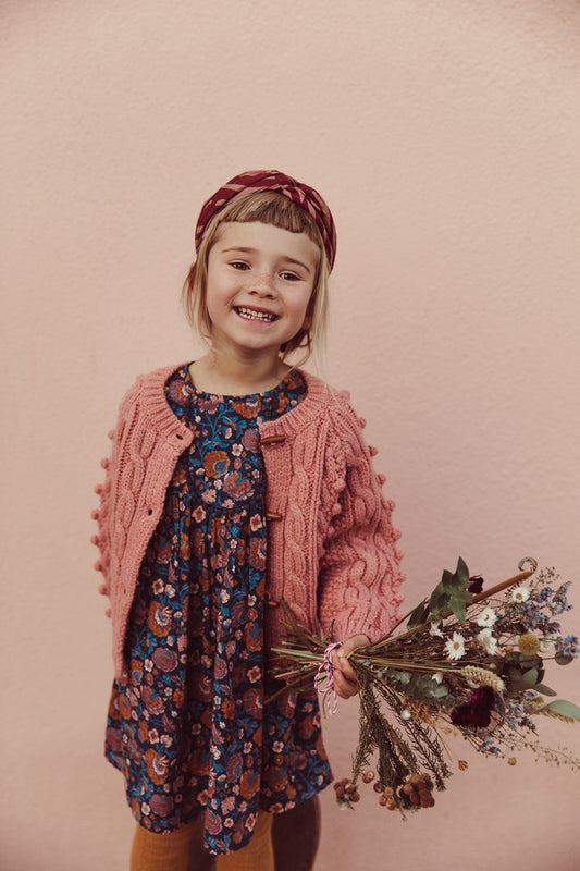 Roulotta klänning Charcoal Bohemian Flowers