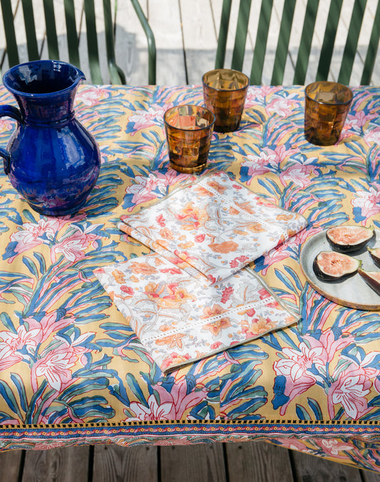 Carlotta Table Napkin set of 4 Rainbow Flowers