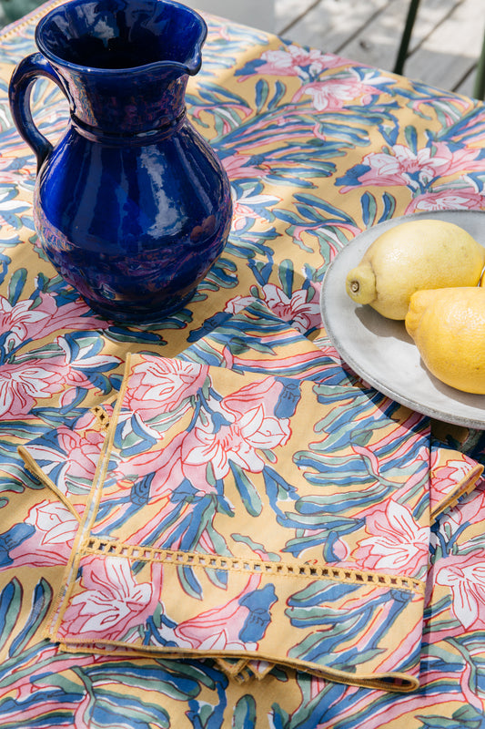 Carlotta Table Napkin set of 4 Honey Flowers