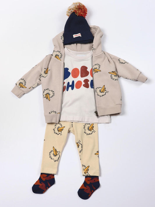 Multicolor Pompom knitted beanie twilight blue