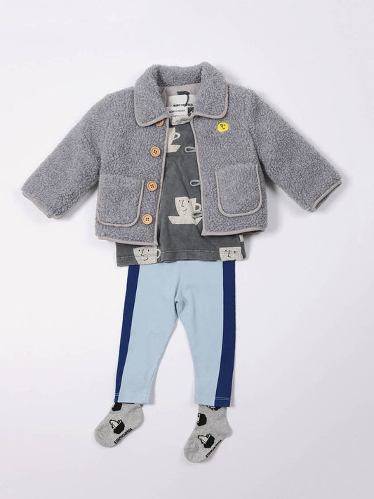 Face embroidery sheepskin Jacket tuscany