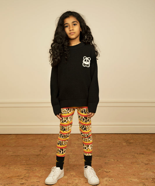 Leopard Stripe aop Leggings