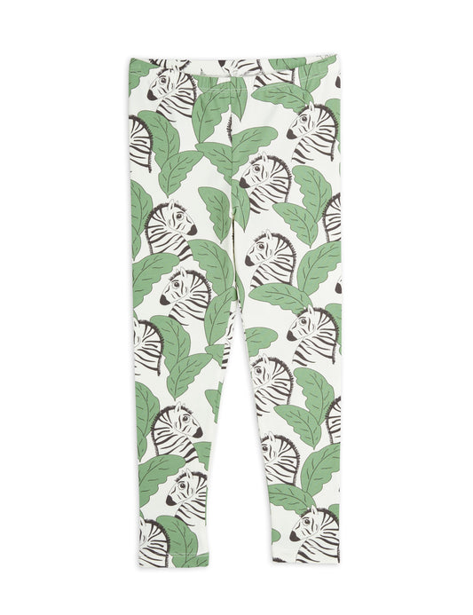 Zebra leggings Grön