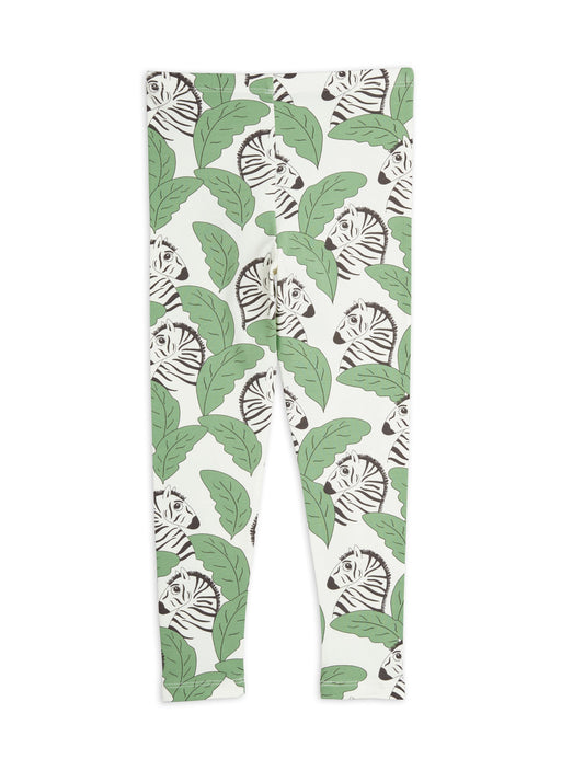 Zebra leggings Grön