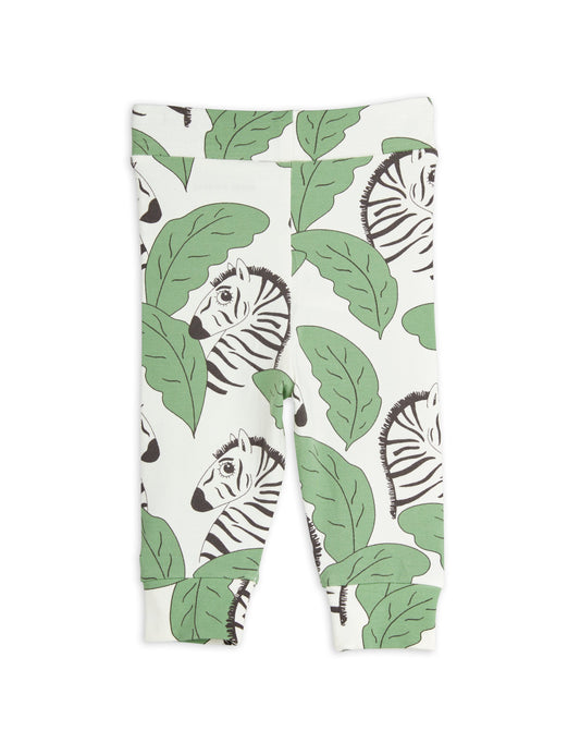 Zebra leggings Nyfödd Grön