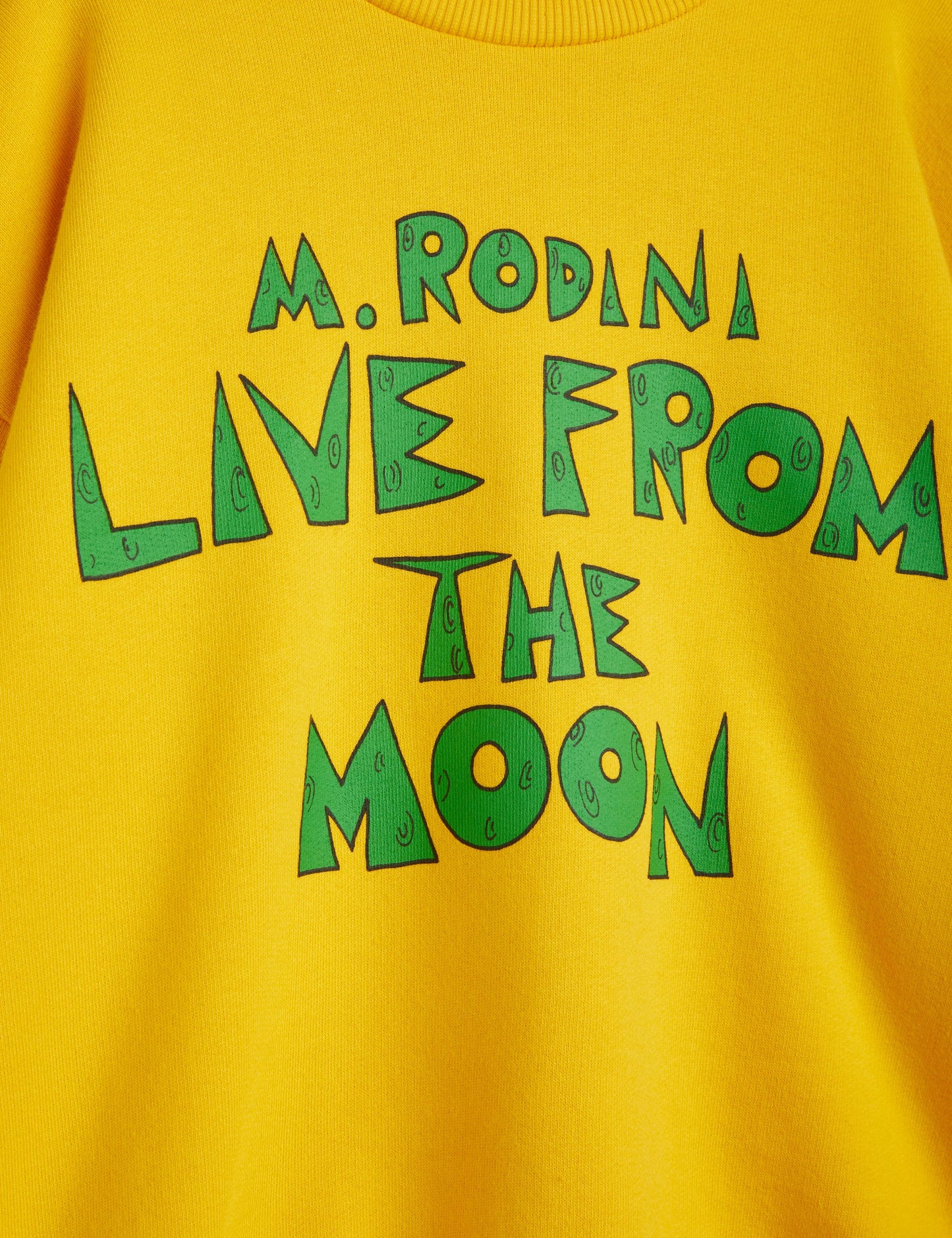 Live From The Moon Sweatshirt Yellow