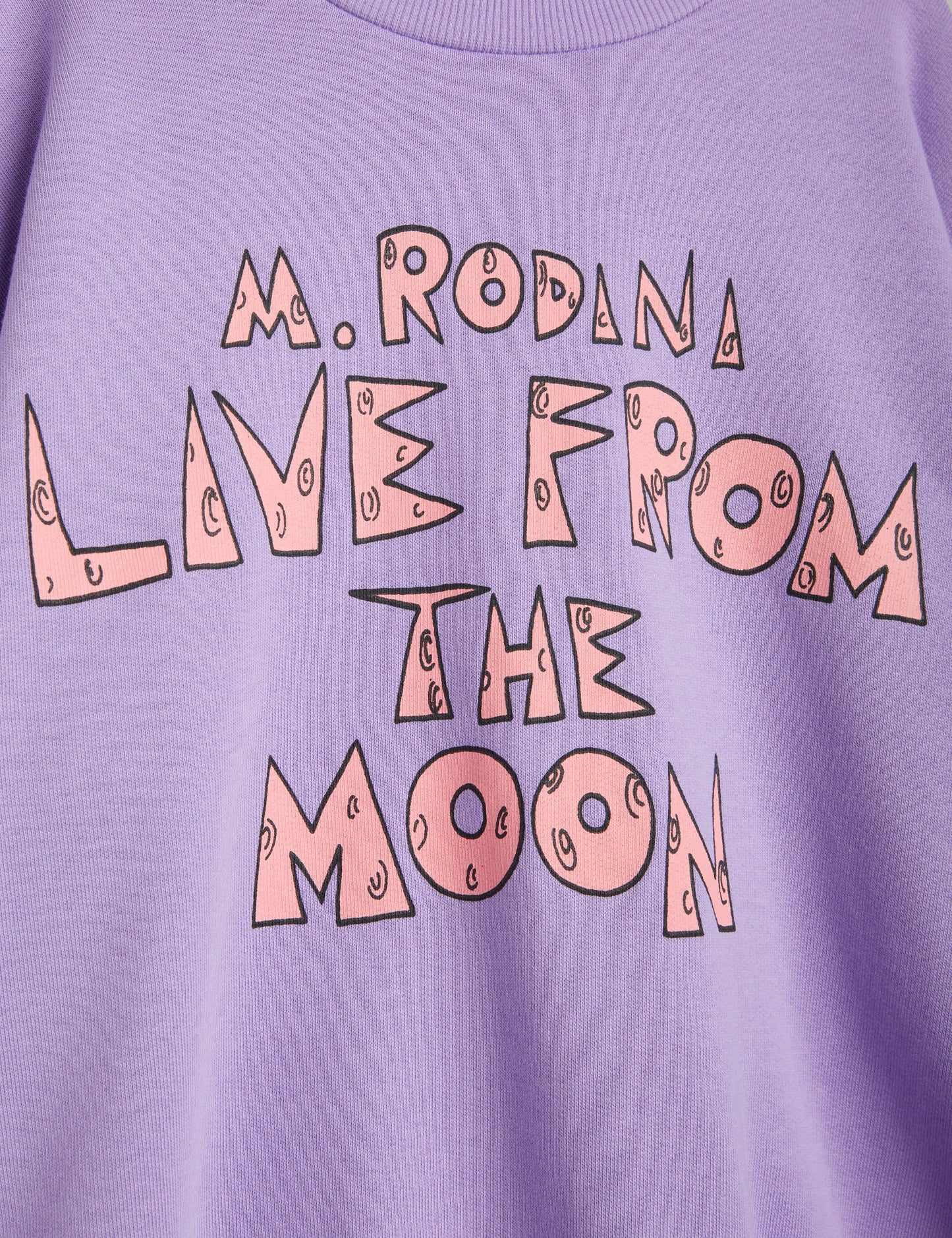 Live From The Moon Sweatshirt Purple