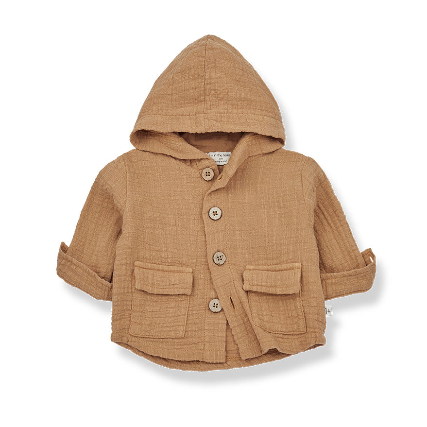 Pol Double Cotton Muslin Jacket Biscuit