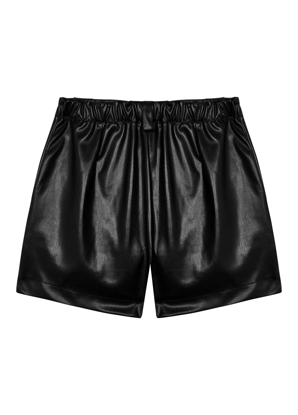 Recycled Leather Short Pant Black