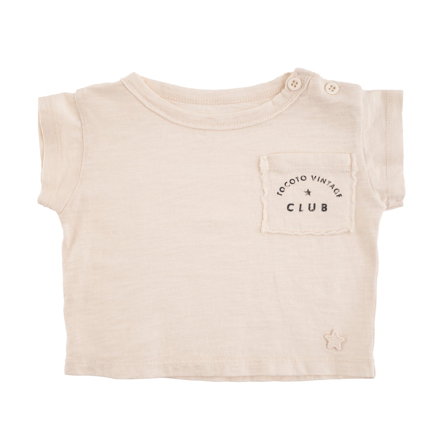 Baby T-Shirt Chest Pocket Off-White