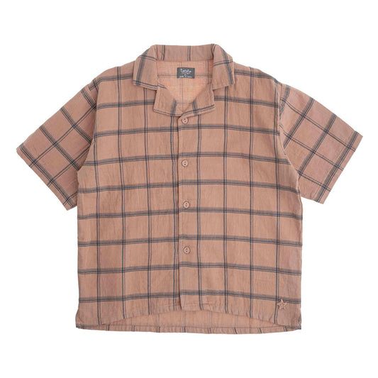 Checked Shirt Light Brown