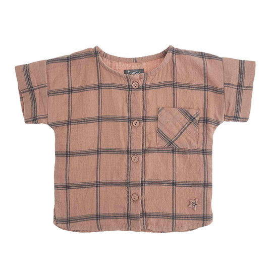 Baby Checked Shirt Brown