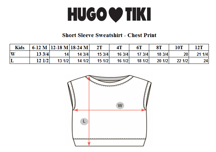Short Sleeve Sweatshirt Canguro Chest