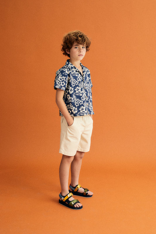 Hibiscus Boy Shirt Print