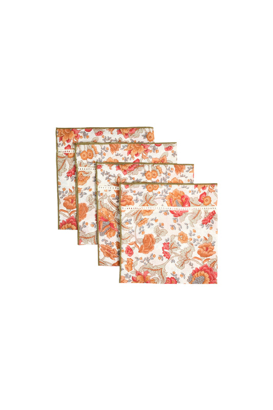 Carlotta Table Napkin set of 4 Rainbow Flowers