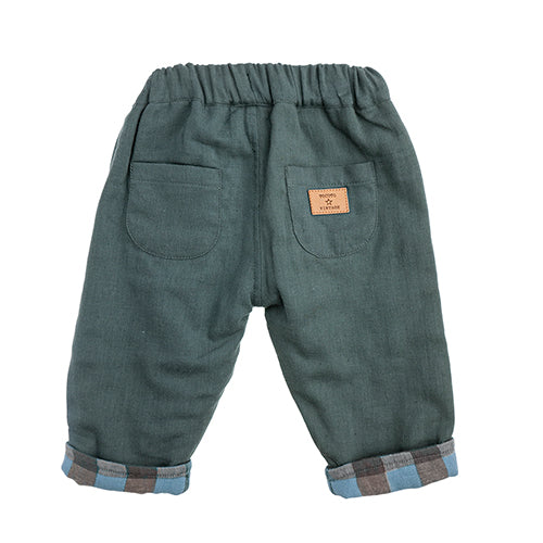 Baby Pants Vichy Frames green