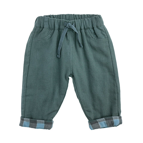 Baby Pants Vichy Frames green