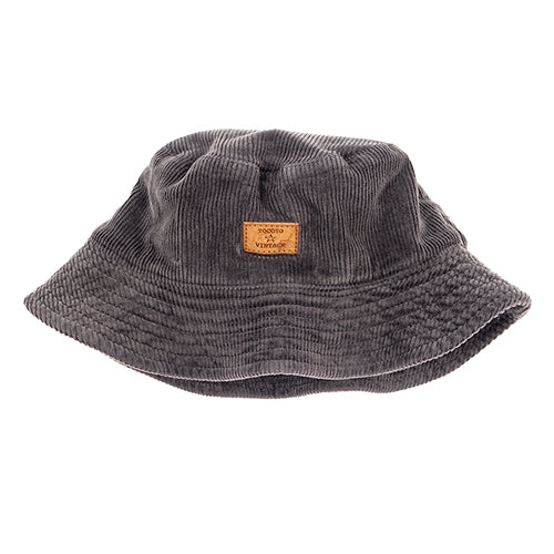 Corduroy Baby Kid Cap dark grey