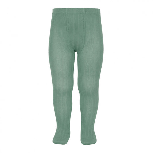 Wide Rib Basic Tights Jade