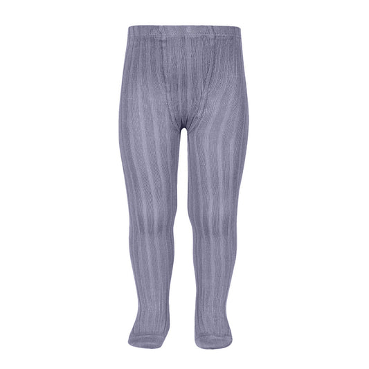 Wide Rib Basic Tights Lavender