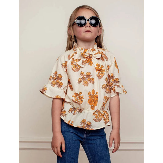 Runda Solglasögon Svart