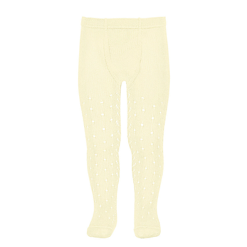 Perle Side Openwork tights Butter