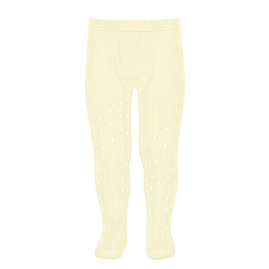 Perle Side Openwork tights Butter
