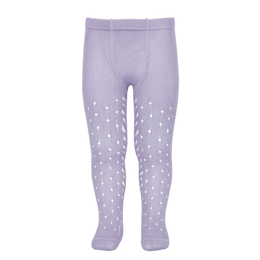 Perle Side Openwork tights Mauve