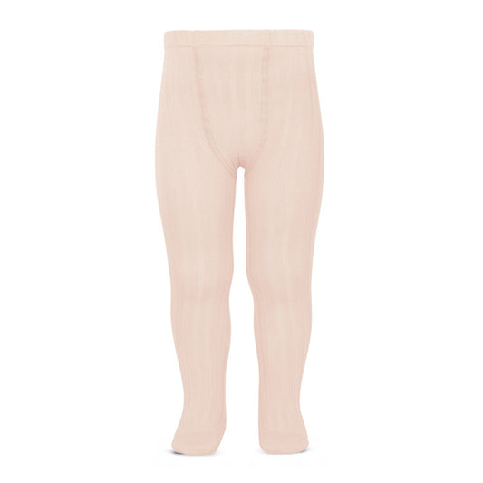 Wide Rib Basic Tights Nude